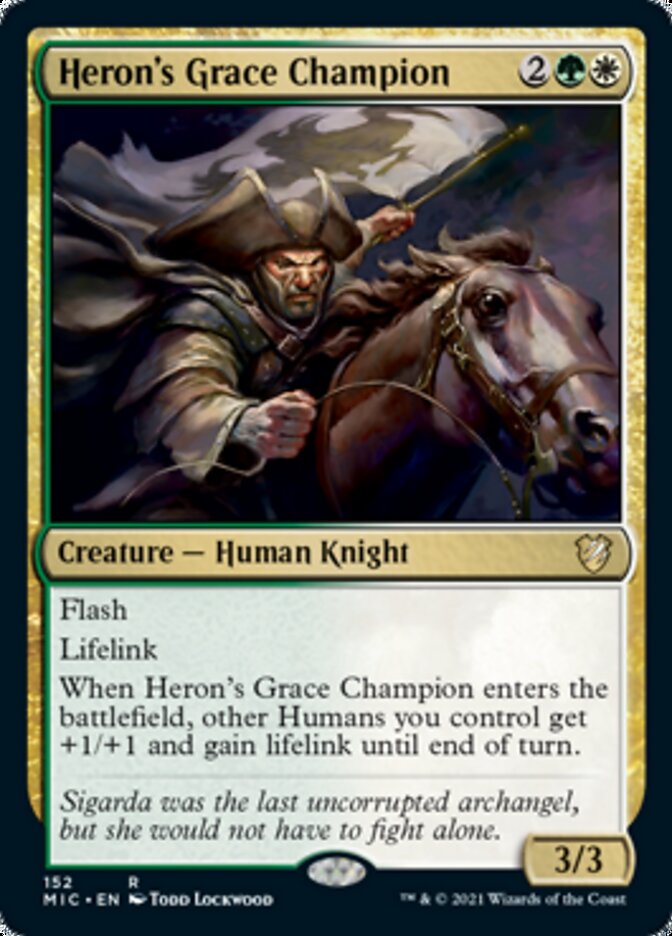 Heron's Grace Champion [Innistrad: Midnight Hunt Commander] | Exor Games Bridgewater