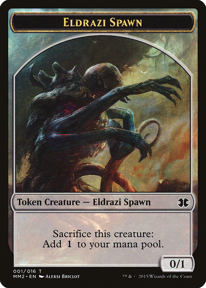 Eldrazi Spawn (001/016) [Modern Masters 2015 Tokens] | Exor Games Bridgewater