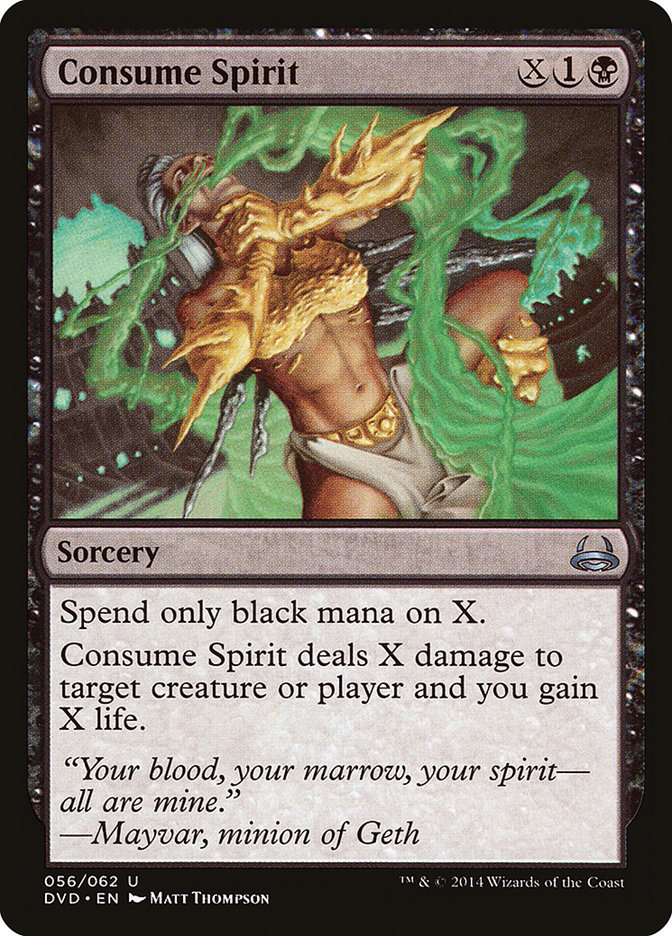 Consume Spirit (Divine vs. Demonic) [Duel Decks Anthology] | Exor Games Bridgewater