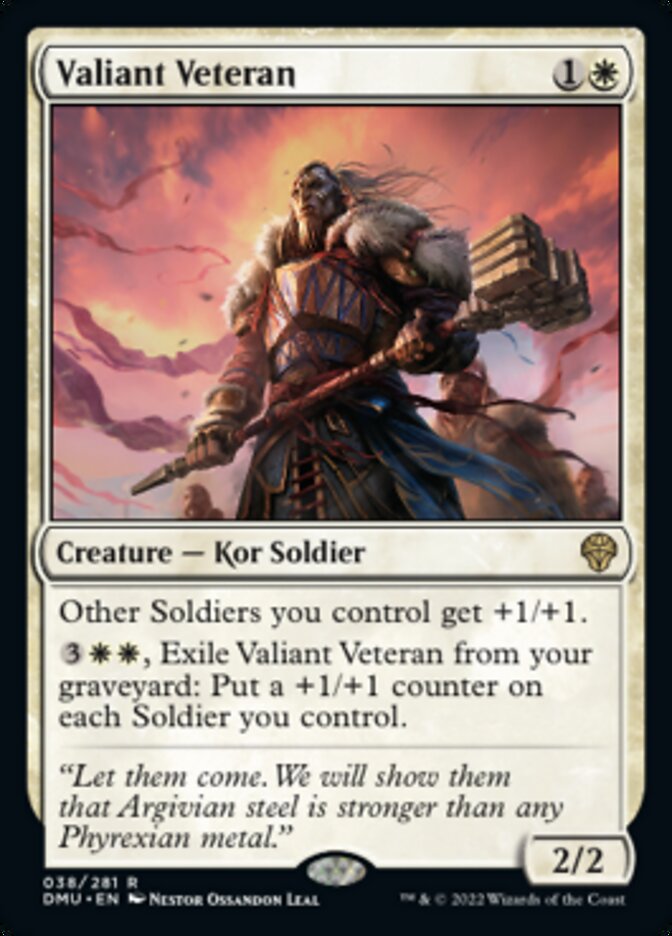 Valiant Veteran [Dominaria United] | Exor Games Bridgewater