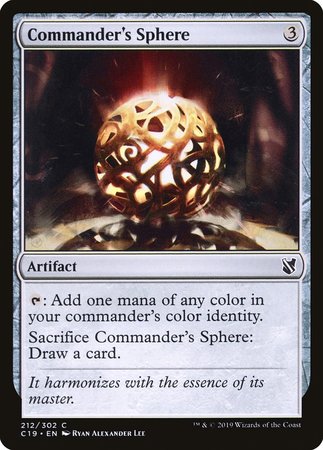 Commander's Sphere [Commander 2019] | Exor Games Bridgewater