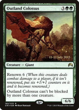Outland Colossus [Magic Origins Promos] | Exor Games Bridgewater