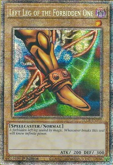 Left Leg of the Forbidden One [BLCR-EN103] Starlight Rare | Exor Games Bridgewater