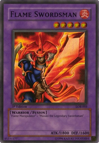 Flame Swordsman [LOB-003] Super Rare | Exor Games Bridgewater