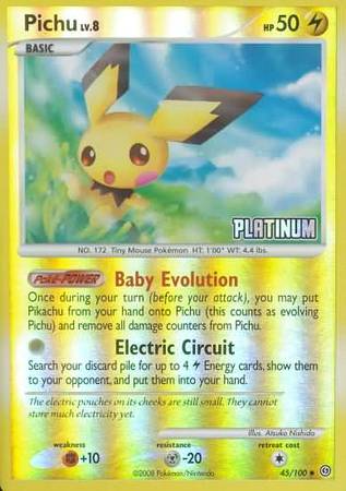 Pichu (45/100) [Burger King Promos: 2009 Collection] | Exor Games Bridgewater