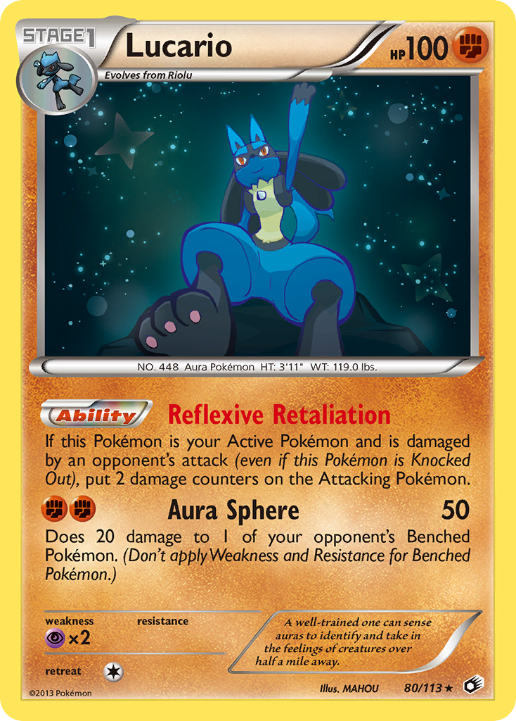 Lucario (80/113) [Black & White: Legendary Treasures] | Exor Games Bridgewater