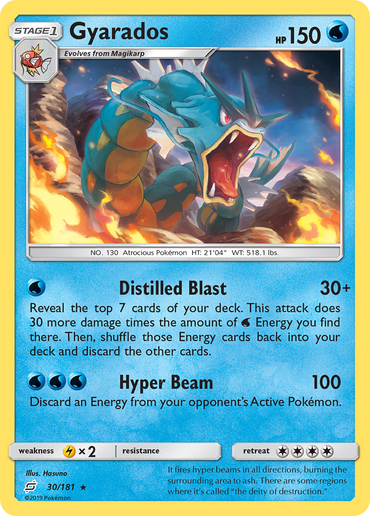 Gyarados (30/181) [Sun & Moon: Team Up] | Exor Games Bridgewater