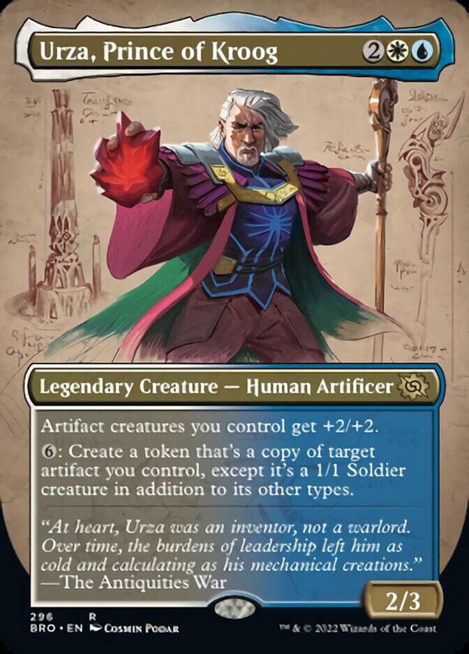 Urza, Prince of Kroog (Borderless Alternate Art) [The Brothers' War] | Exor Games Bridgewater