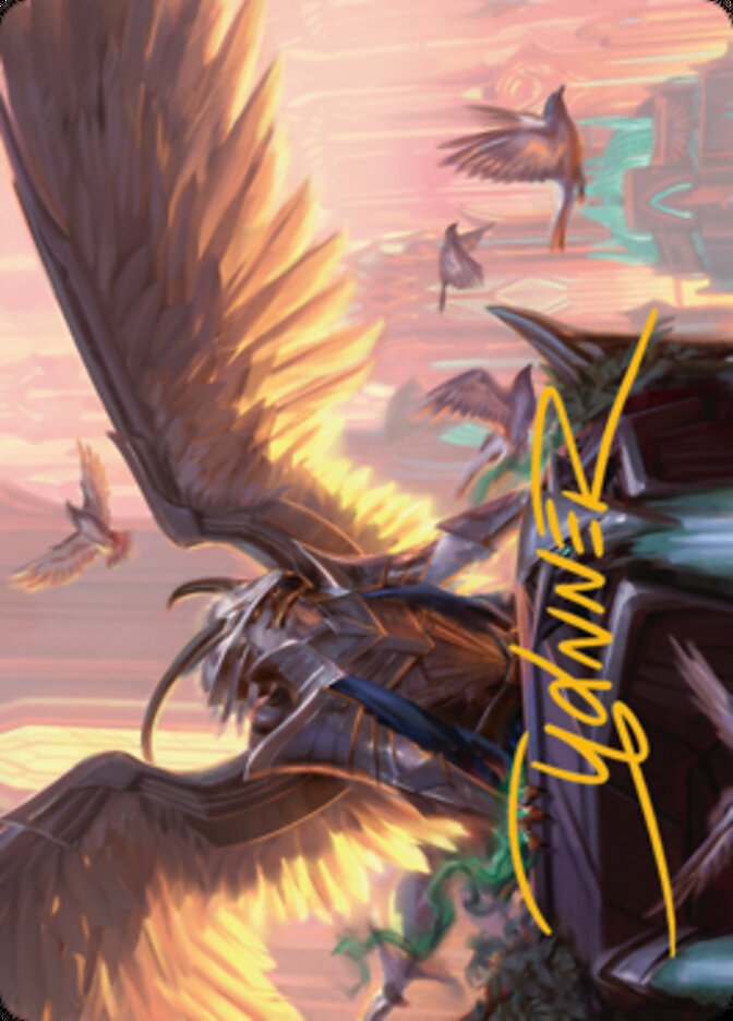 Falco Spara, Pactweaver 1 Art Card (Gold-Stamped Signature) [Streets of New Capenna Art Series] | Exor Games Bridgewater