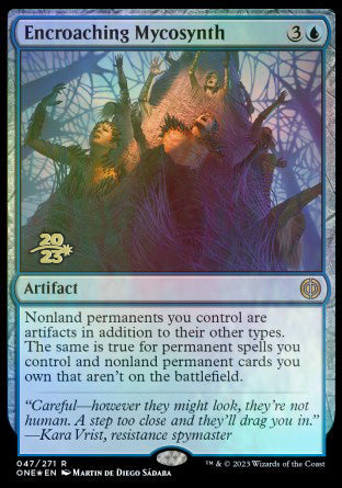 Encroaching Mycosynth [Phyrexia: All Will Be One Prerelease Promos] | Exor Games Bridgewater