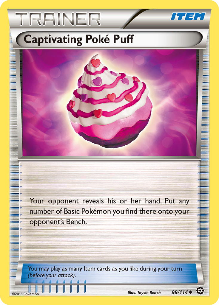 Captivating Poke Puff (99/114) [XY: Steam Siege] | Exor Games Bridgewater