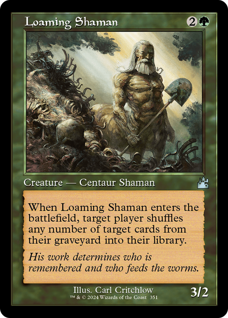 Loaming Shaman (Retro Frame) [Ravnica Remastered] | Exor Games Bridgewater