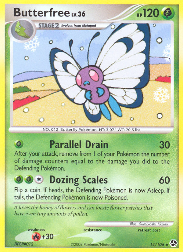 Butterfree (14/106) [Diamond & Pearl: Great Encounters] | Exor Games Bridgewater