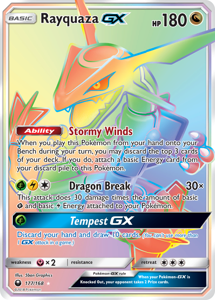 Rayquaza GX (177/168) [Sun & Moon: Celestial Storm] | Exor Games Bridgewater