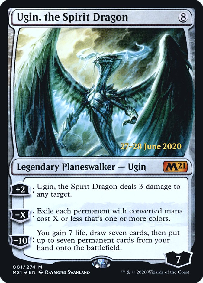 Ugin, the Spirit Dragon  [Core Set 2021 Prerelease Promos] | Exor Games Bridgewater