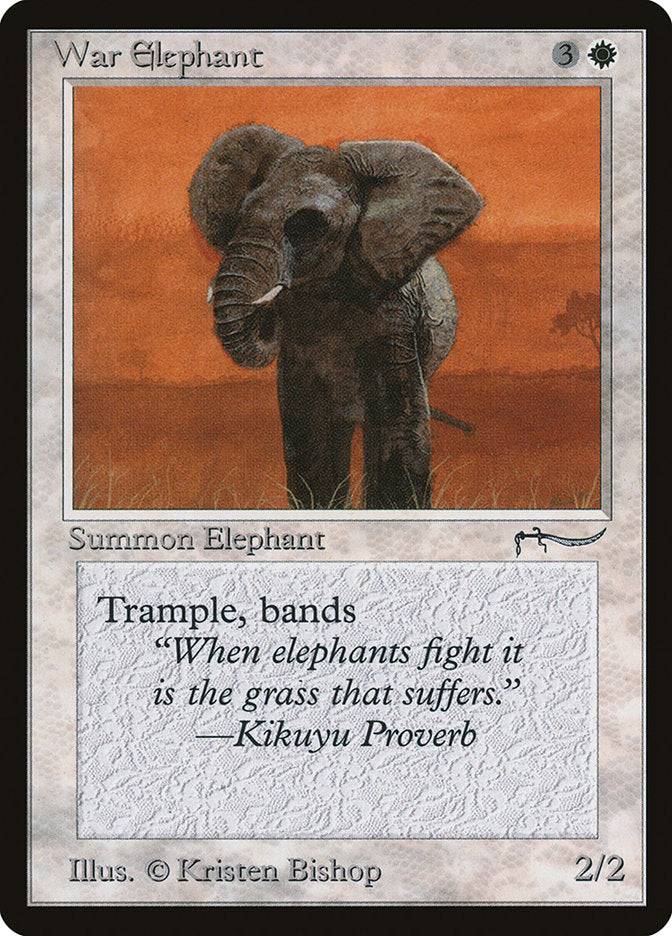 War Elephant (Dark Mana Cost) [Arabian Nights] | Exor Games Bridgewater