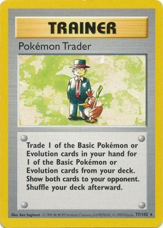 Pokemon Trader (77/102) [Base Set Shadowless Unlimited] | Exor Games Bridgewater