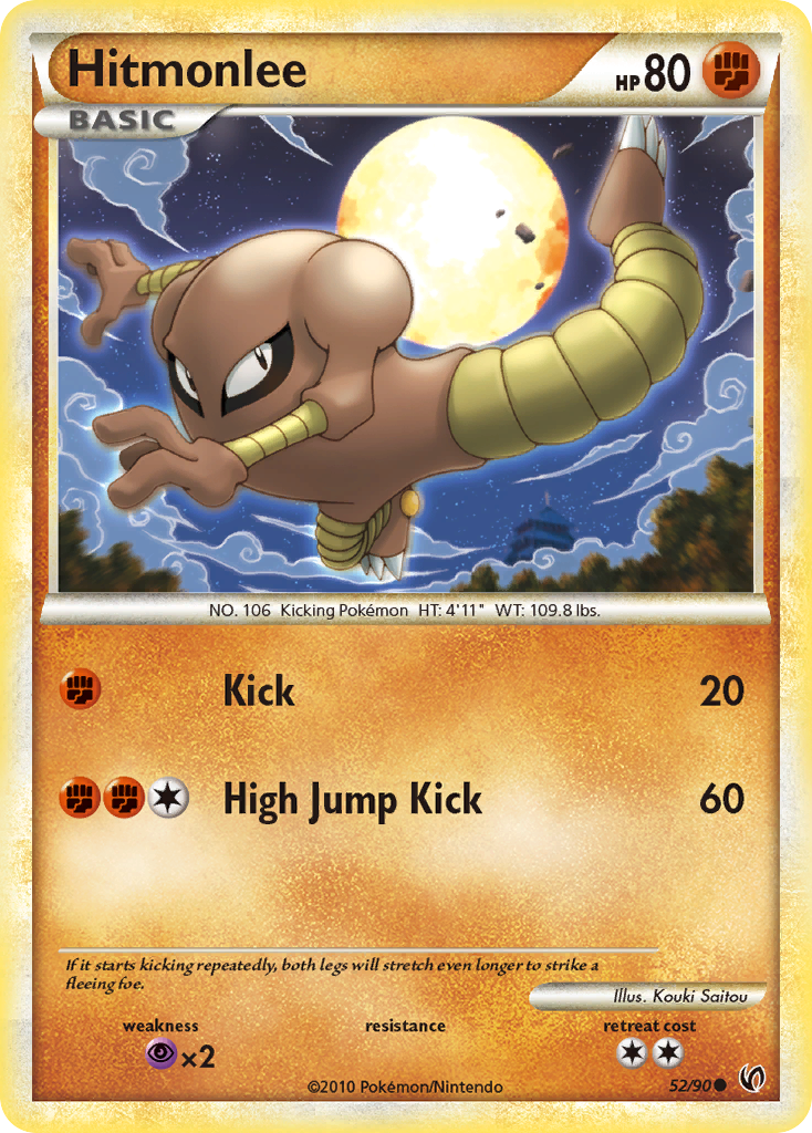 Hitmonlee (52/90) [HeartGold & SoulSilver: Undaunted] | Exor Games Bridgewater