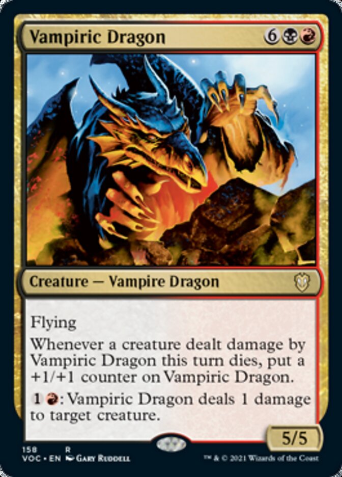 Vampiric Dragon [Innistrad: Crimson Vow Commander] | Exor Games Bridgewater