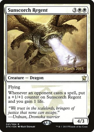 Sunscorch Regent [Dragons of Tarkir Promos] | Exor Games Bridgewater