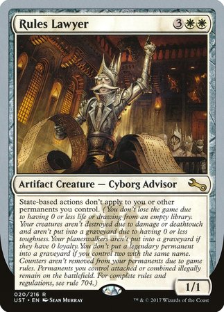 Rules Lawyer [Unstable] | Exor Games Bridgewater