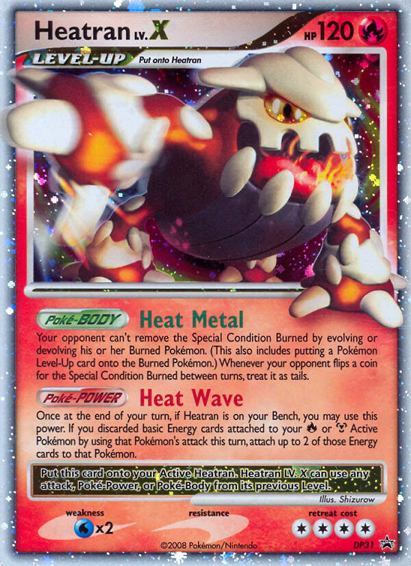 Heatran LV.X (DP31) [Diamond & Pearl: Black Star Promos] | Exor Games Bridgewater