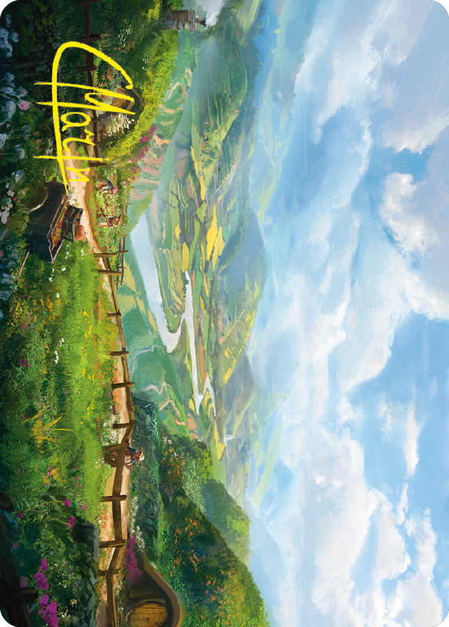 Plains Art Card (Gold-Stamped Signature) [The Lord of the Rings: Tales of Middle-earth Art Series] | Exor Games Bridgewater