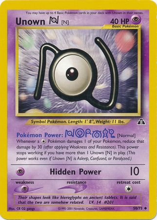 Unown [N] (50/75) [Neo Discovery Unlimited] | Exor Games Bridgewater