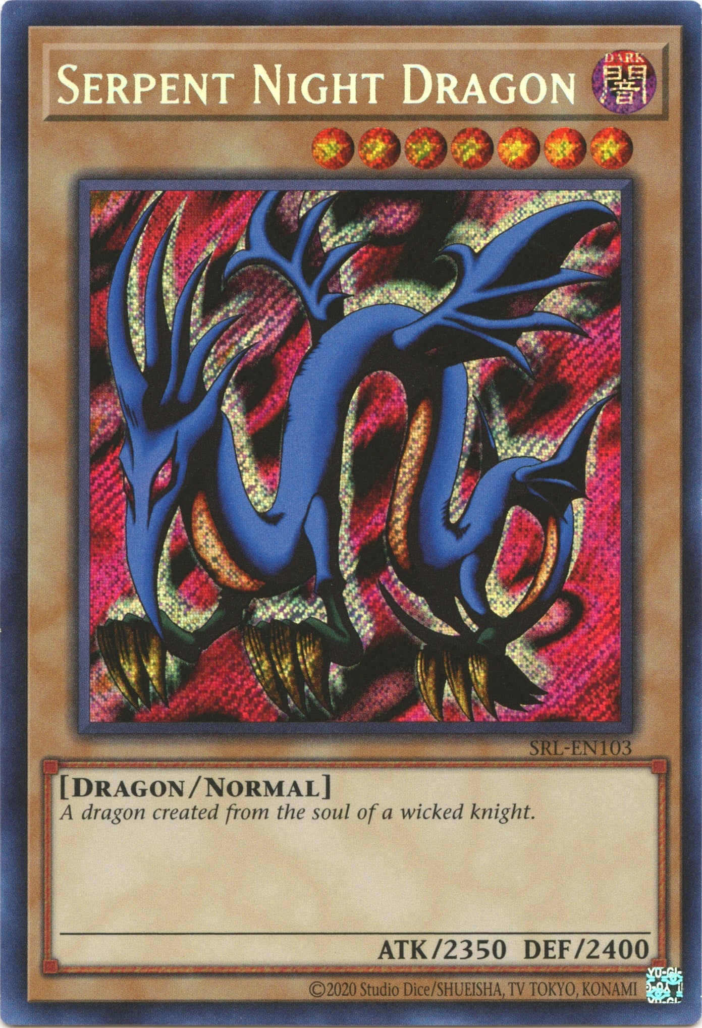 Serpent Night Dragon (25th Anniversary) [SRL-EN103] Secret Rare | Exor Games Bridgewater