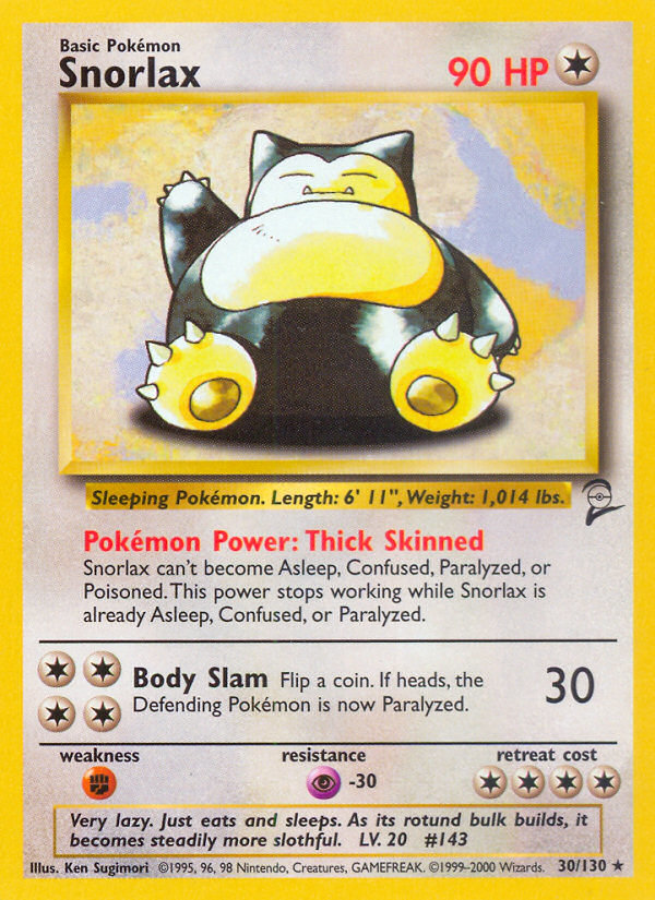 Snorlax (30/130) [Base Set 2] | Exor Games Bridgewater