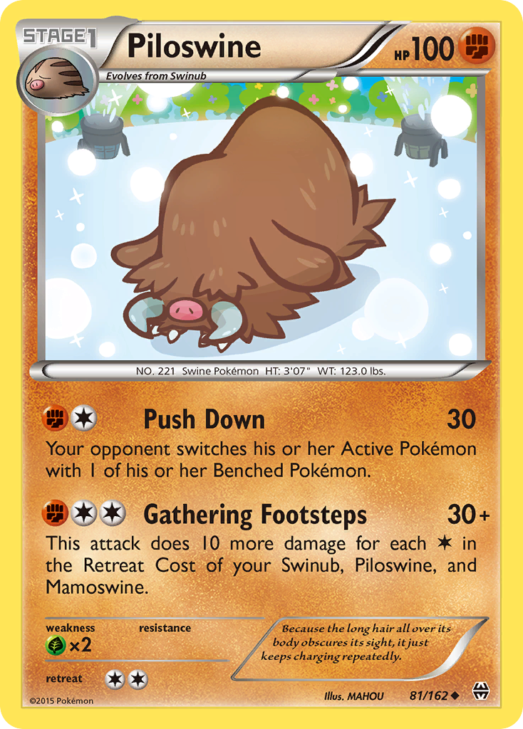 Piloswine (81/162) [XY: BREAKthrough] | Exor Games Bridgewater