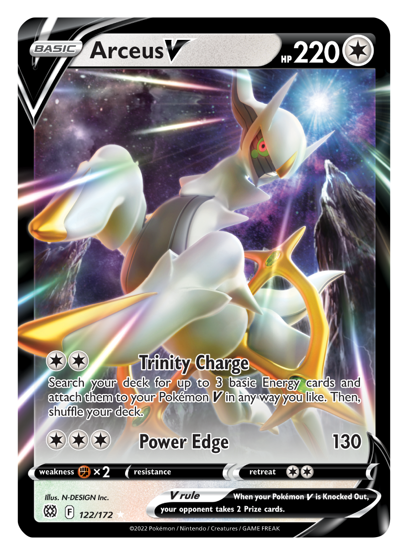 Arceus V (122/172) [Sword & Shield: Brilliant Stars] | Exor Games Bridgewater