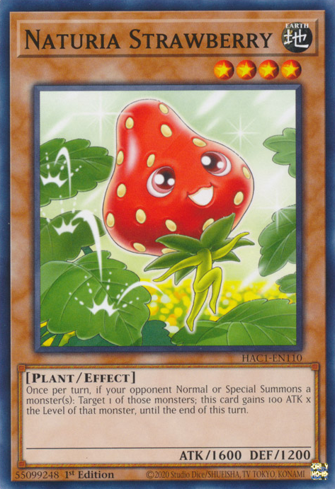 Naturia Strawberry [HAC1-EN110] Common | Exor Games Bridgewater