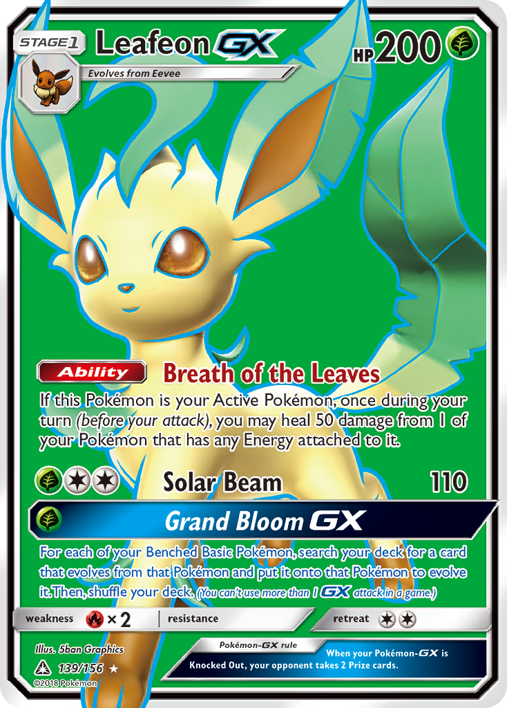 Leafeon GX (139/156) [Sun & Moon: Ultra Prism] | Exor Games Bridgewater