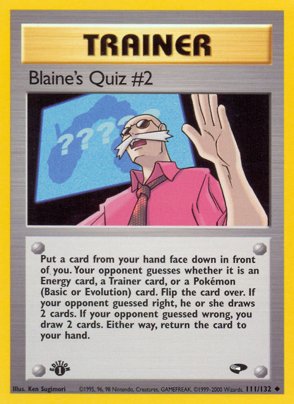 Blaine's Quiz #2 (111/132) [Gym Challenge 1st Edition] | Exor Games Bridgewater