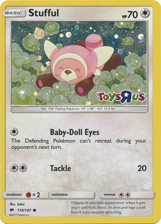 Stufful (110/147) (Toys R Us Promo) [Sun & Moon: Burning Shadows] | Exor Games Bridgewater