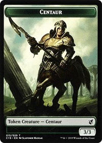 Centaur // Egg Double-sided Token [Commander 2019 Tokens] | Exor Games Bridgewater