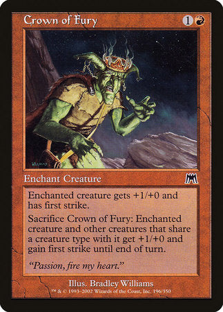 Crown of Fury [Onslaught] | Exor Games Bridgewater