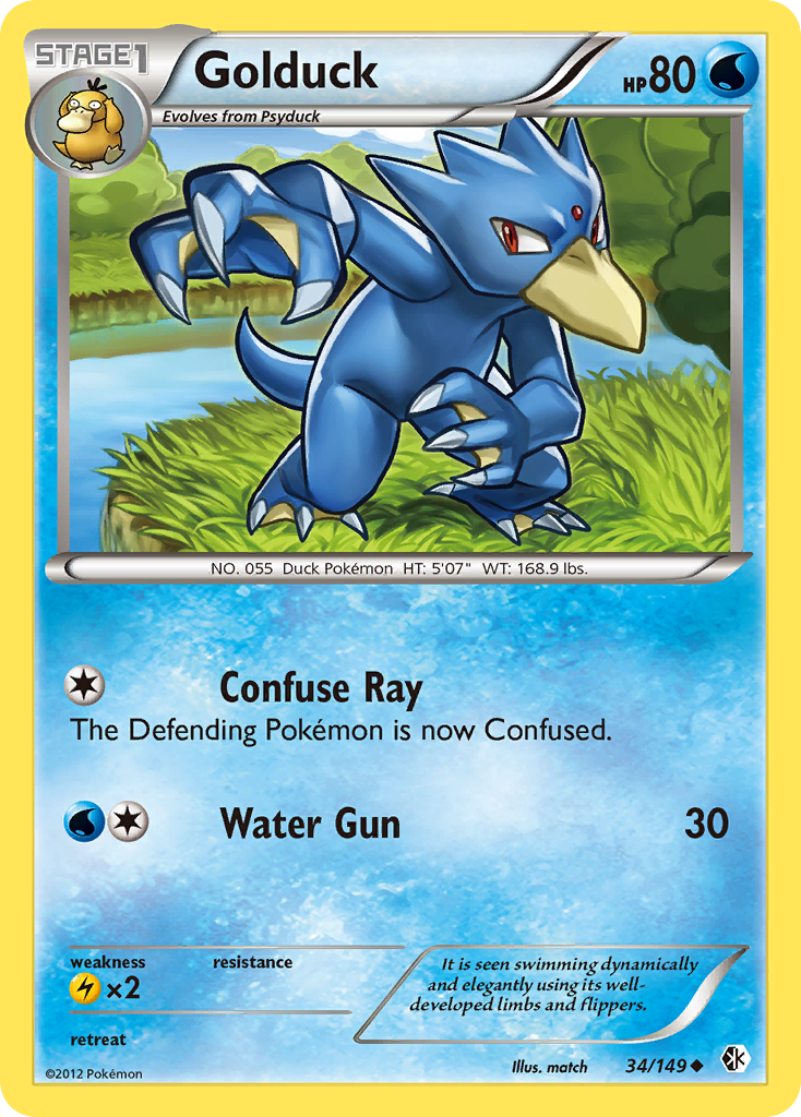 Golduck (34/149) [Black & White: Boundaries Crossed] | Exor Games Bridgewater