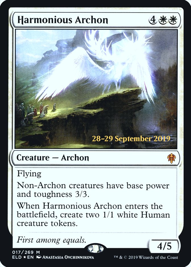 Harmonious Archon  [Throne of Eldraine Prerelease Promos] | Exor Games Bridgewater