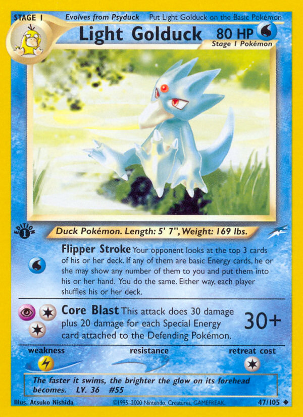 Light Golduck (47/105) [Neo Destiny 1st Edition] | Exor Games Bridgewater