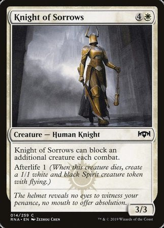 Knight of Sorrows [Ravnica Allegiance] | Exor Games Bridgewater