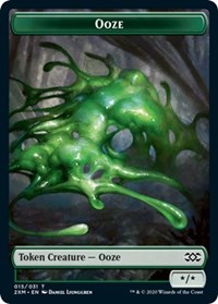 Ooze // Wurm (030) Double-sided Token [Double Masters Tokens] | Exor Games Bridgewater