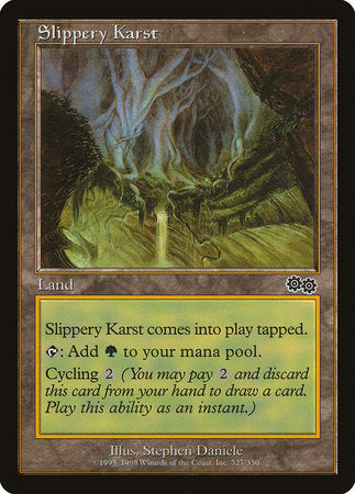 Slippery Karst [Urza's Saga] | Exor Games Bridgewater