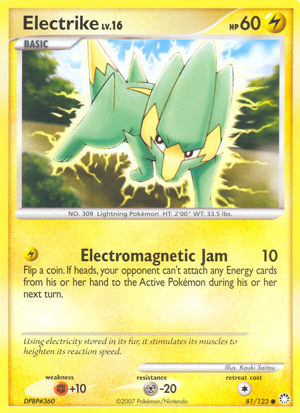 Electrike (81/123) [Diamond & Pearl: Mysterious Treasures] | Exor Games Bridgewater