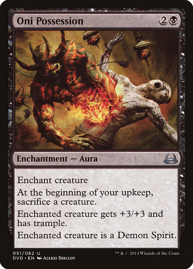 Oni Possession (Divine vs. Demonic) [Duel Decks Anthology] | Exor Games Bridgewater