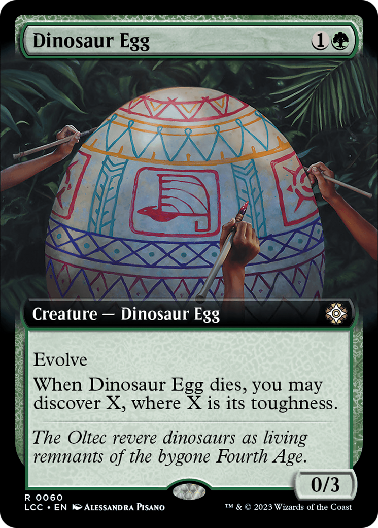 Dinosaur Egg (Extended Art) [The Lost Caverns of Ixalan Commander] | Exor Games Bridgewater