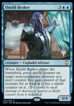 Shield Broker (Promo Pack) [Streets of New Capenna Commander Promos] | Exor Games Bridgewater