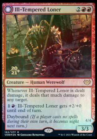 Ill-Tempered Loner // Howlpack Avenger [Innistrad: Crimson Vow Prerelease Promos] | Exor Games Bridgewater