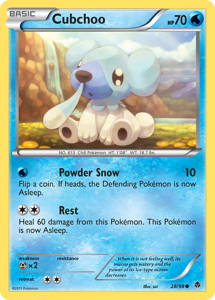 Cubchoo (28/98) [Black & White: Emerging Powers] | Exor Games Bridgewater